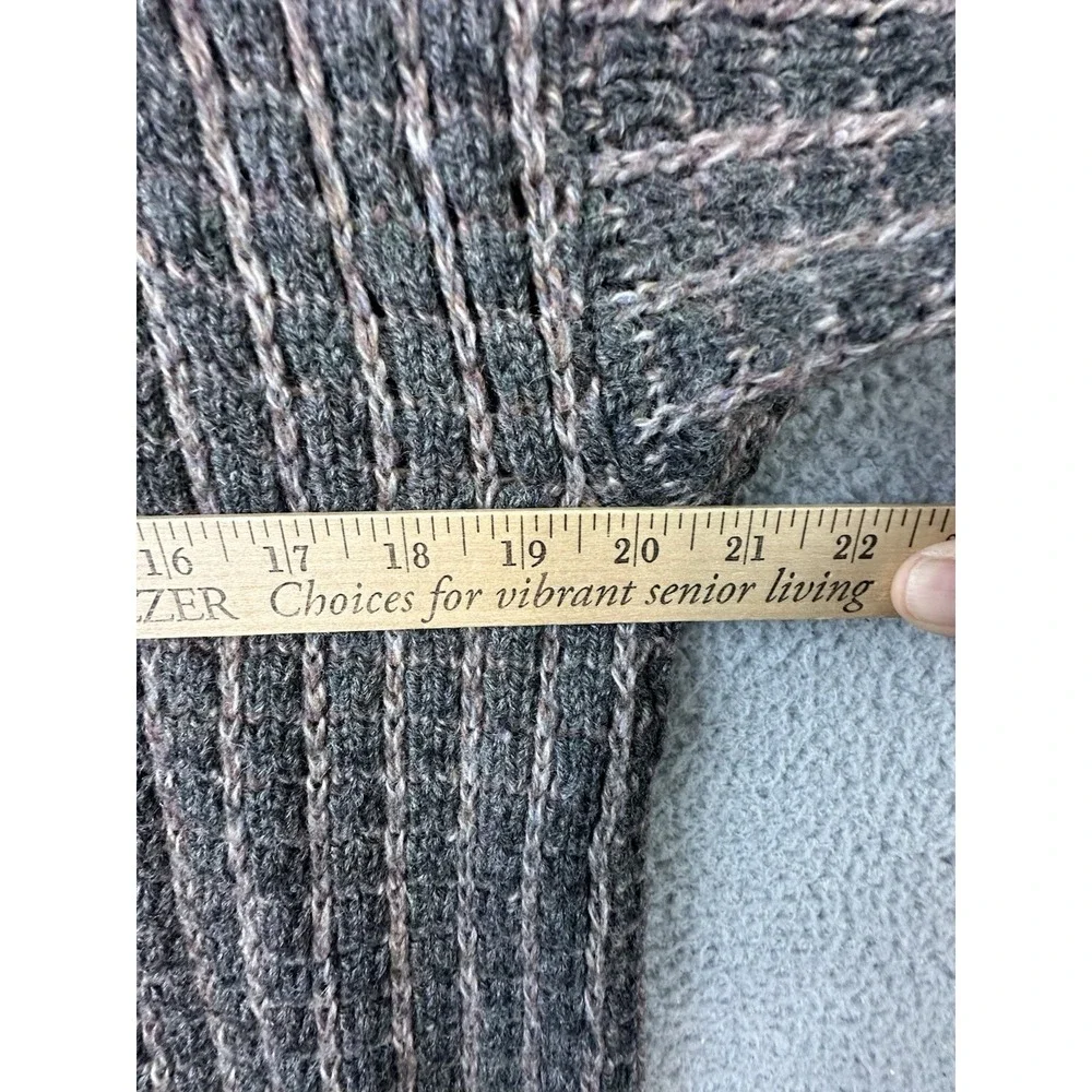 Vintage Boston Traders Knit Wool Blend Sweater Mens Large Brown Crewneck